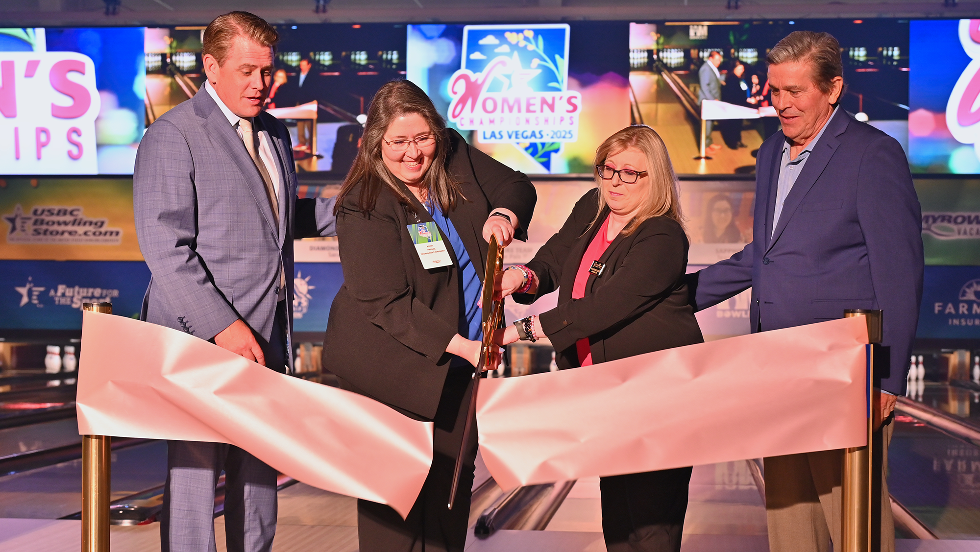 Ribbon-cutting at the 2025 USBC Women's Championships